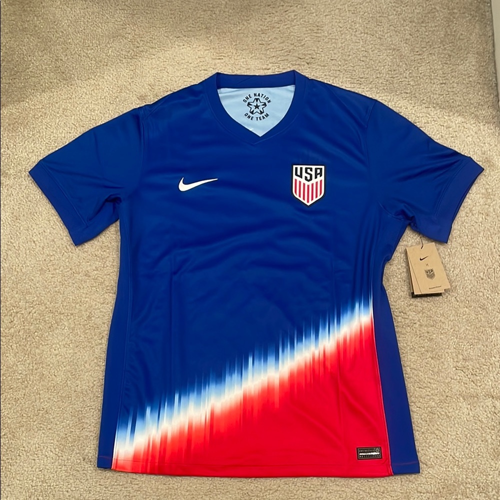 Nike USA Men 2024 Away Jersey - Blue size L NWT